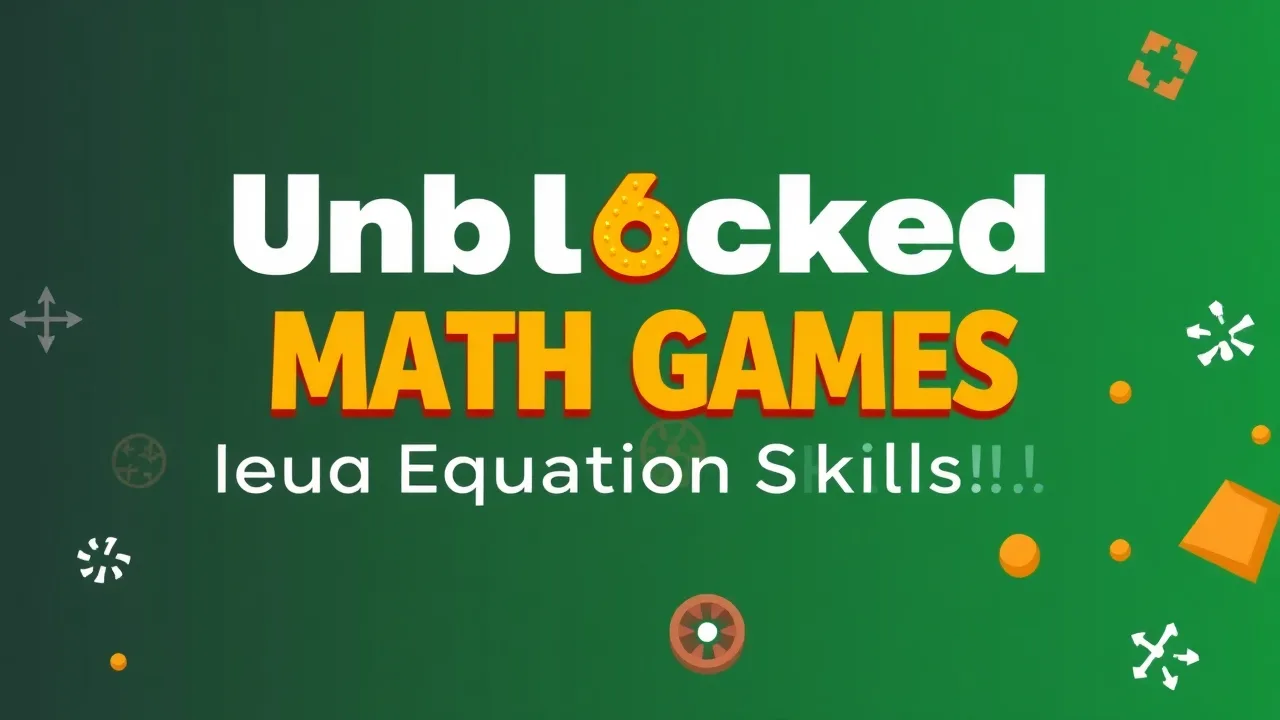 Unblocked Math Games Unleash Your Equation Skills image