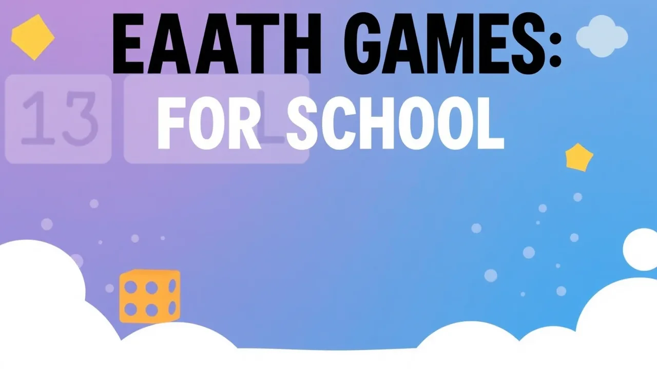Easy Math Games for School: Easy Unblocked Cool Math School Games image