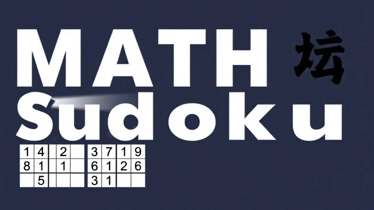 Math Sudoku Fun with Safe Cool Games image