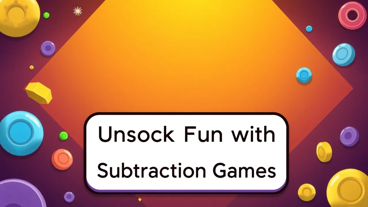 Unlock Fun with easy unblocked cool math subtraction games image