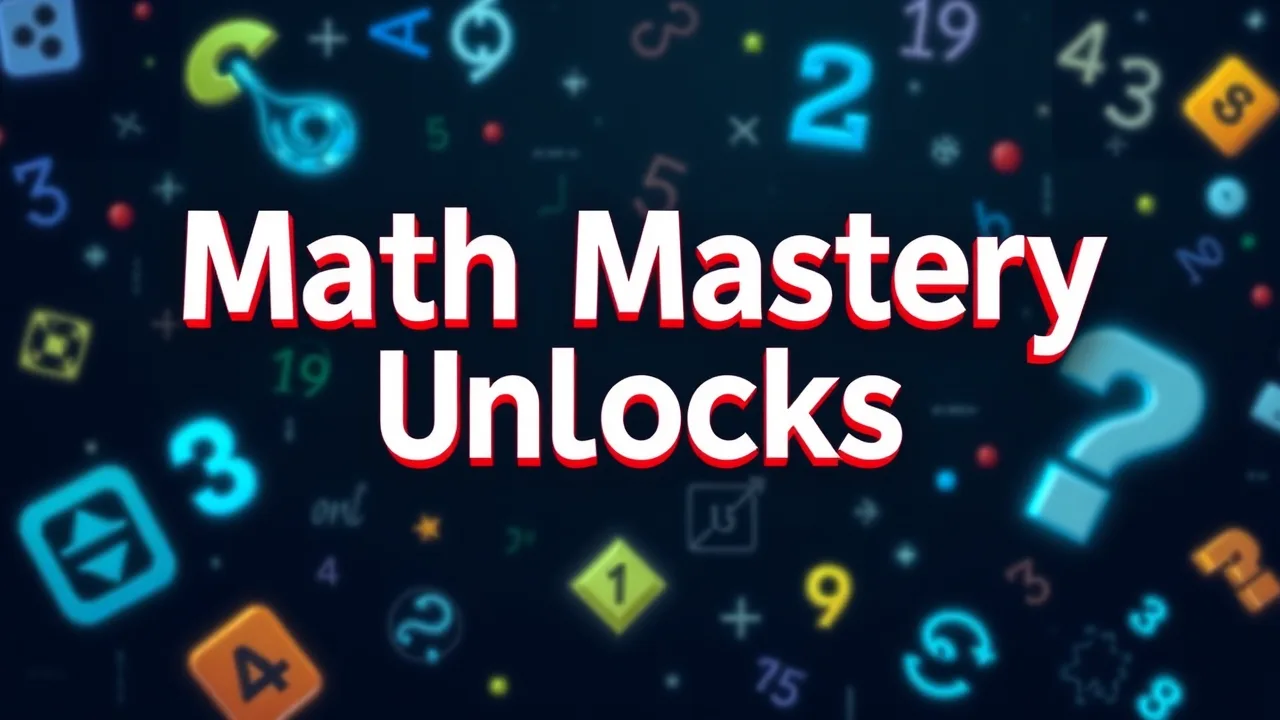 Math Mastery Unlocks in cool game math image