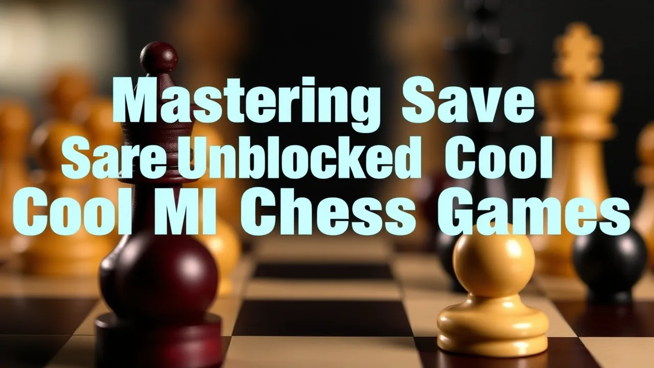 Mastering Safe Unblocked Cool Math Chess Games Strategies image