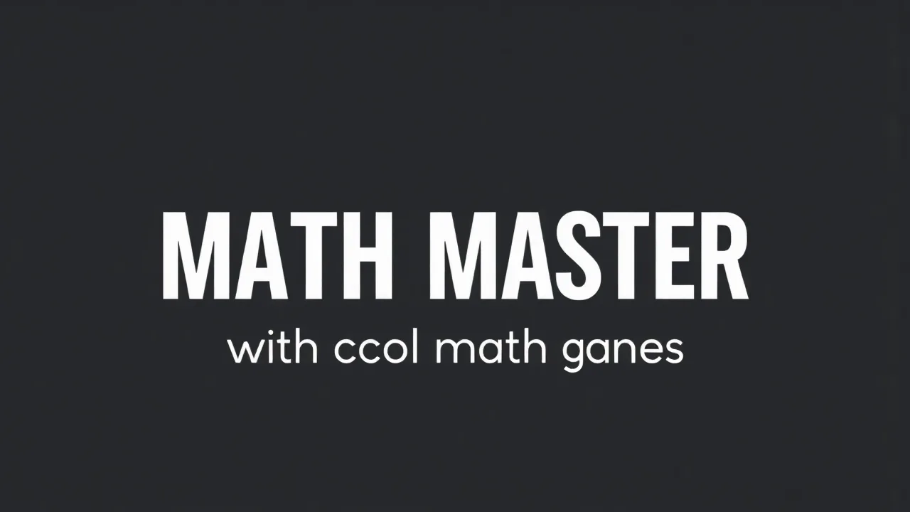 Math Mastery with ccol math games image
