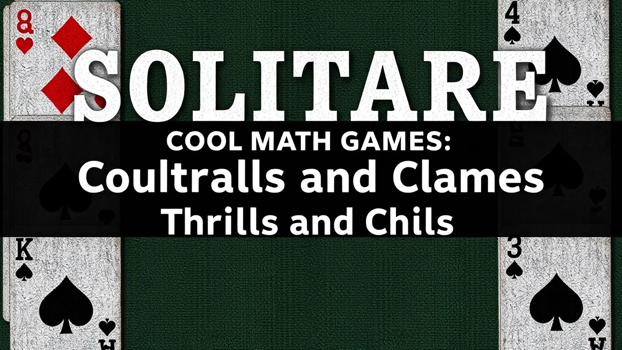 Solitare Cool Math Games Thrills and Chills image