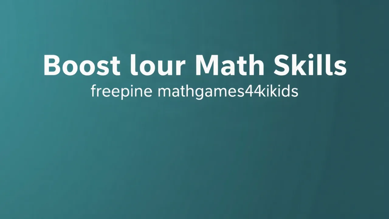 Boost Your Math Skills with Free mathgames4kids image