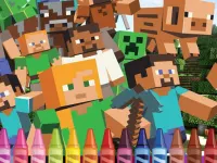 4GameGround - Minecraft Coloring background