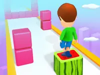 Cube Tower Stack 3D background