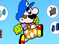 Mario Dressup background