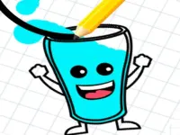 Happy Glass Draw lines background