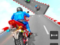 Mega Ramp Stunt Moto - Fun Run 3D Game