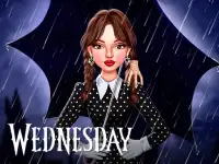 Celebrity Wednesday Addams Style background